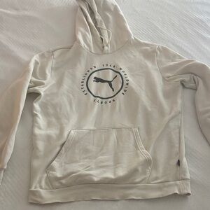 Puma Cream Hoodie with Logo